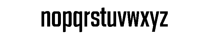 Stratum 1 Condensed Medium Font LOWERCASE