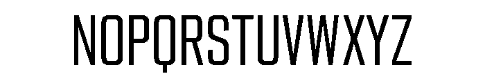 Stratum 1 Condensed Regular Font UPPERCASE