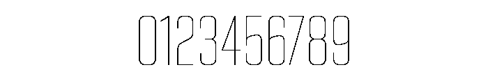 Stratum 1 Condensed Thin Font OTHER CHARS