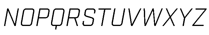 Stratum 1 Light Italic Font UPPERCASE