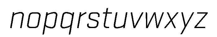 Stratum 1 Light Italic Font LOWERCASE
