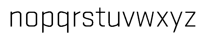 Stratum 1 Light Font LOWERCASE