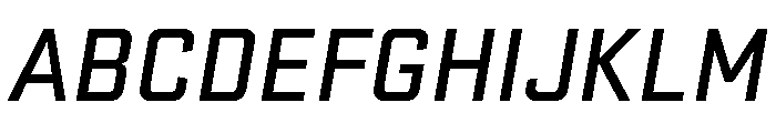 Stratum 1 Medium Italic Font UPPERCASE