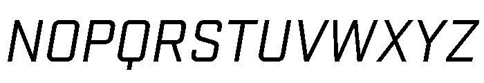 Stratum 1 Regular Italic Font UPPERCASE