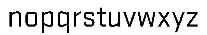 Stratum 1 Regular Font LOWERCASE