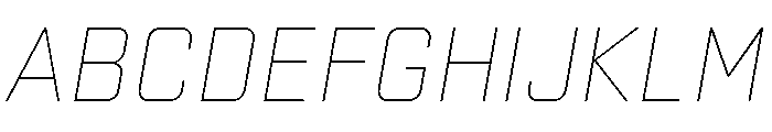 Stratum 1 Thin Italic Font UPPERCASE
