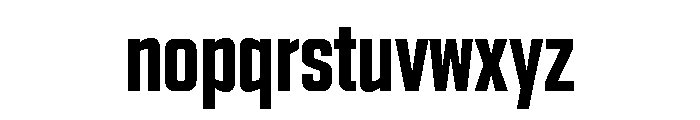 Stratum 2 Condensed Bold Font LOWERCASE