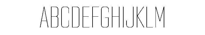 Stratum 2 Condensed Thin Font UPPERCASE