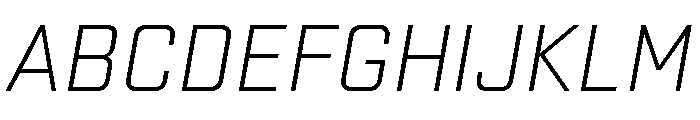 Stratum 2 Light Italic Font UPPERCASE