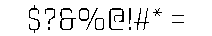 Stratum 2 Light Font OTHER CHARS
