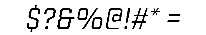 Stratum 2 Regular Italic Font OTHER CHARS