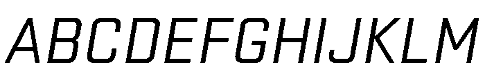 Stratum 2 Regular Italic Font UPPERCASE