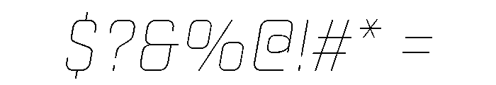 Stratum 2 Thin Italic Font OTHER CHARS