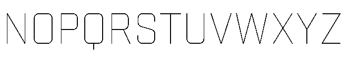 Stratum 2 Thin Font UPPERCASE