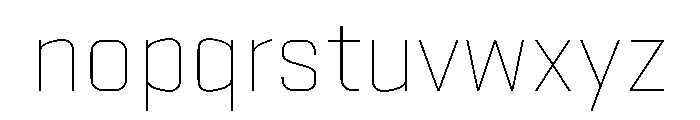 Stratum 2 Thin Font LOWERCASE