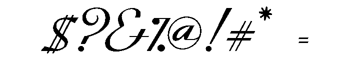 Streamline Extended Light Font OTHER CHARS