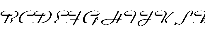 Streamline Extended Light Font UPPERCASE