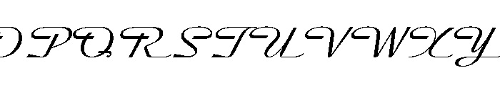 Streamline Extended Light Font UPPERCASE