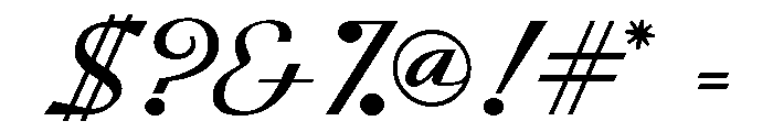 Streamline Light Font OTHER CHARS