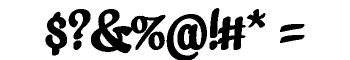Streetscript Redux Regular Font OTHER CHARS
