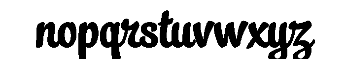 Streetscript Redux Regular Font LOWERCASE