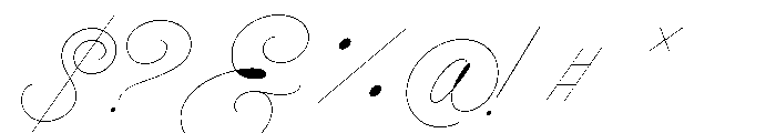 String Hole Font OTHER CHARS