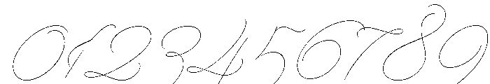 String Line Font OTHER CHARS