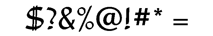 Studio Regular Font OTHER CHARS