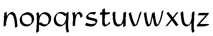 Studio Regular Font LOWERCASE