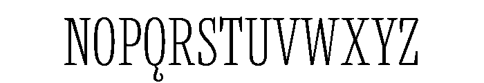 Suffer Extra Light Font UPPERCASE