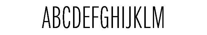 Suffer Light Font UPPERCASE