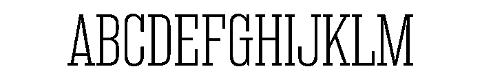 Suffer Thin Font UPPERCASE