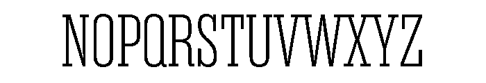 Suffer Thin Font UPPERCASE