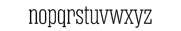 Suffer Thin Font LOWERCASE