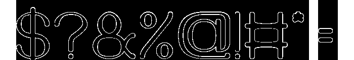 SUPREME INSTINCT-Hollow-Inverse Font OTHER CHARS
