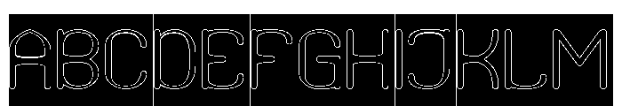 SUPREME INSTINCT-Hollow-Inverse Font UPPERCASE