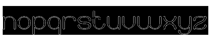 SUPREME INSTINCT-Hollow-Inverse Font LOWERCASE