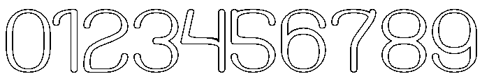 SUPREME INSTINCT-Hollow Font OTHER CHARS