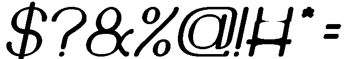SUPREME INSTINCT Italic Font OTHER CHARS