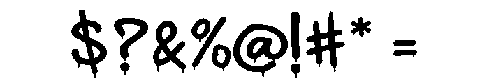 Subway Graffiti Font OTHER CHARS