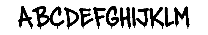 Subway Graffiti Font UPPERCASE
