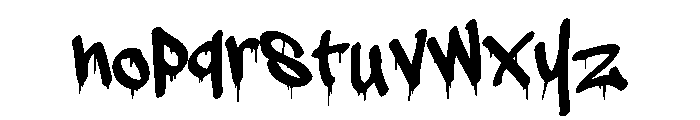 Subway Graffiti Font LOWERCASE