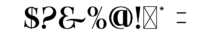 Subys Font OTHER CHARS