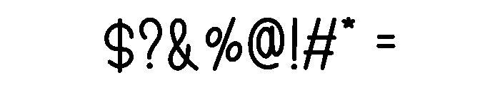 Sugar Bubbly Font OTHER CHARS