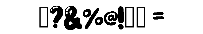 Sugar Cloud Regular Font OTHER CHARS