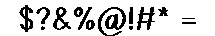 Sugar Crush Font OTHER CHARS