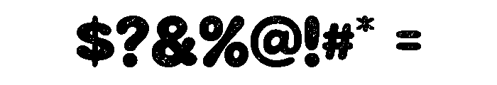 Sugar Dusty Regular Font OTHER CHARS