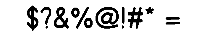 Sugar Kitchen Font OTHER CHARS
