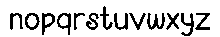 Sugar Kitchen Font LOWERCASE