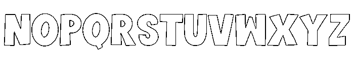 Sugar Loved Outline Font UPPERCASE